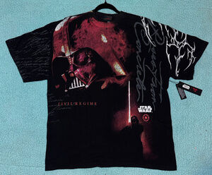 Star Wars x Civil Regime Darth Vader Graphic T Shirt Black Red Medium